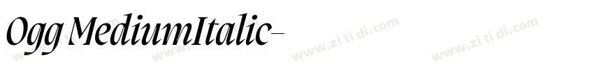 0gg MediumItalic字体转换
